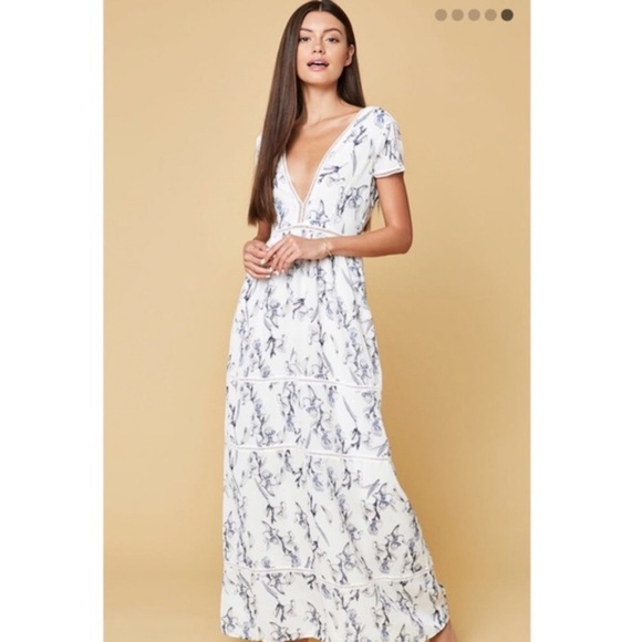 Lucca Couture Dresses & Skirts - Lucca Coulture Beautiful Chiffon Vneck Lined Maxi